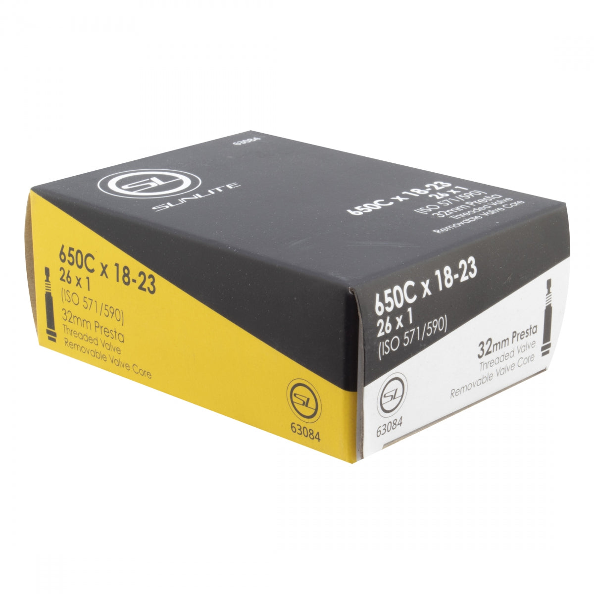 TUBE SUNLT 650Cx18-23 PV32/THRD/RC (26x1) FFW25mm