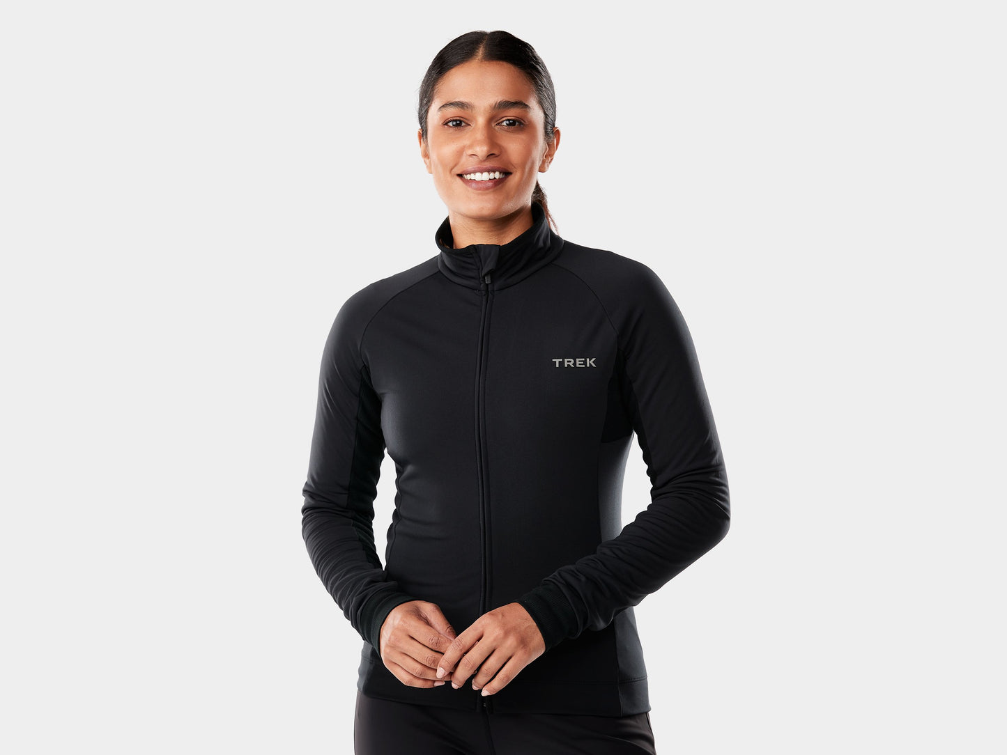 TREK WOMENS CIRCUIT THERMAL LONG-SLEEVE JERSEY BLACK S
