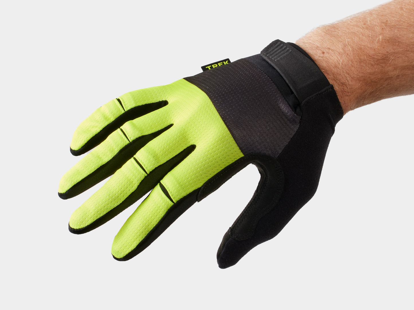 Trek Circuit Twin Gel Full Finger Glove Radioactive Yellow L