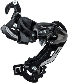 Shimano Tourney RD-TY500-SGS Rear Derailleur - 6,7 Speed, Long Cage, Black, Shimano Rear Direct Mount