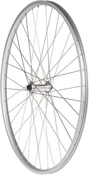 Quality Wheels Value Single Wall Series Front Wheel - 700, QR x 100mm, Rim Brake, Silver, Clincher, 36H